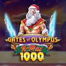 Slots logo of Gates of Olympus Xmas 1000 from Pragmatic Play at Kinbet Casino