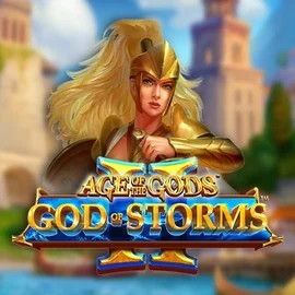 Age Of The Gods: God Of Storms 2 logo by Playtech at Kinbet Casino