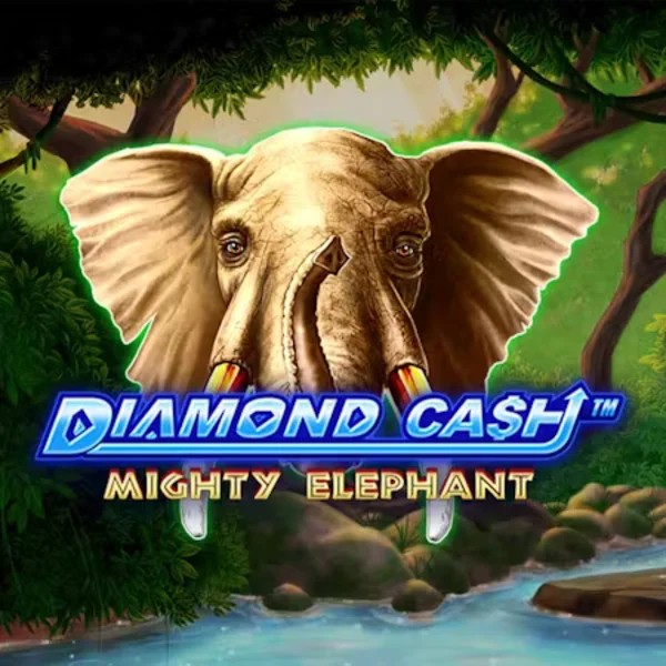 Diamond Cash Mighty Elephant slot logo by Greentube at Kinbet Casino