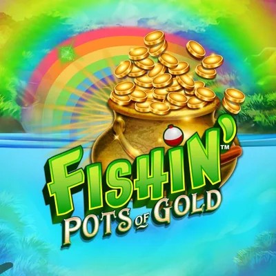 Fishin Pots Of Gold online game logo by Gameburger Studios on kinbetcasino.net