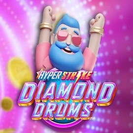 Hyper Strike Diamond Drums by Gameburger Studios, showcased at kinbetcasino.net – game logo