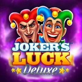 Jokers Luck Deluxe slot logo by Skywind Group at Kinbet Casino