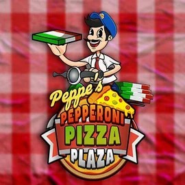 Peppe’s Pepperoni Pizza Plaza logo by Pragmatic Play at Kinbet Casino